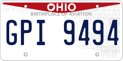 OH license plate GPI9494