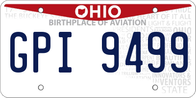 OH license plate GPI9499