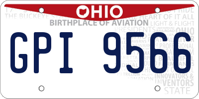 OH license plate GPI9566