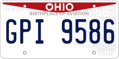 OH license plate GPI9586