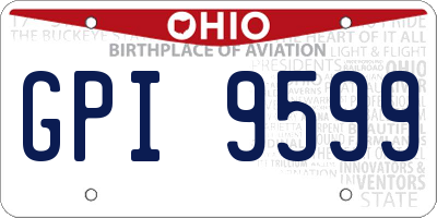 OH license plate GPI9599