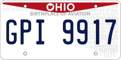 OH license plate GPI9917