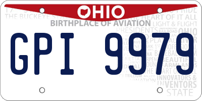 OH license plate GPI9979