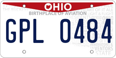 OH license plate GPL0484