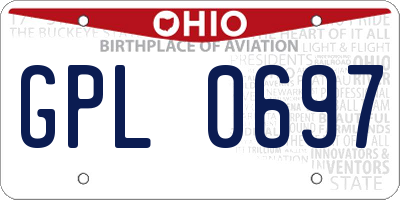 OH license plate GPL0697