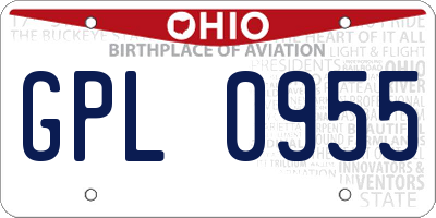OH license plate GPL0955