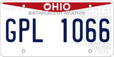 OH license plate GPL1066