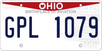 OH license plate GPL1079