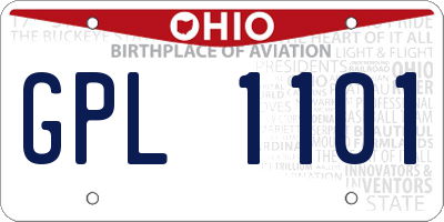 OH license plate GPL1101