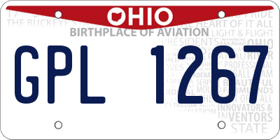 OH license plate GPL1267