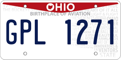 OH license plate GPL1271