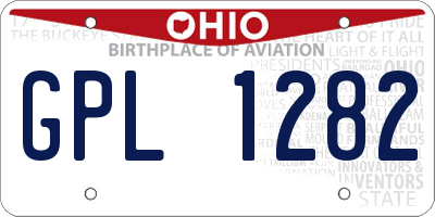 OH license plate GPL1282