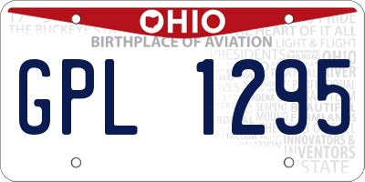 OH license plate GPL1295