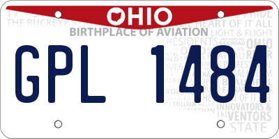 OH license plate GPL1484