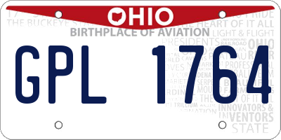 OH license plate GPL1764