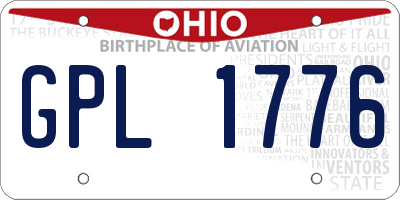 OH license plate GPL1776
