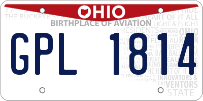 OH license plate GPL1814