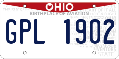 OH license plate GPL1902