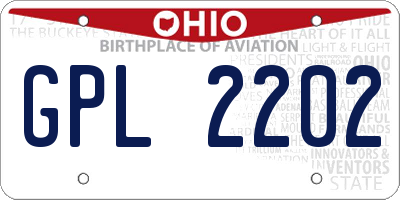 OH license plate GPL2202