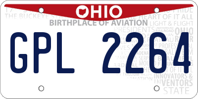 OH license plate GPL2264