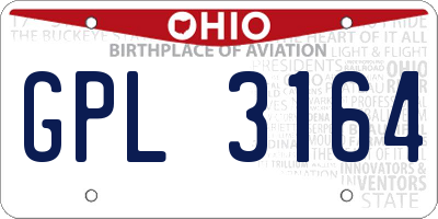OH license plate GPL3164