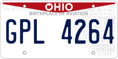 OH license plate GPL4264