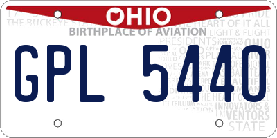 OH license plate GPL5440