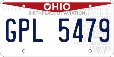 OH license plate GPL5479