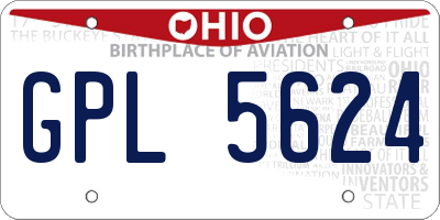 OH license plate GPL5624