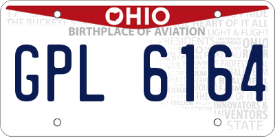 OH license plate GPL6164