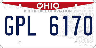 OH license plate GPL6170