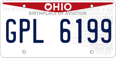 OH license plate GPL6199