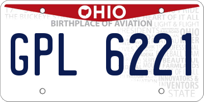 OH license plate GPL6221