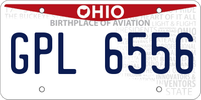 OH license plate GPL6556