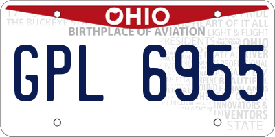 OH license plate GPL6955