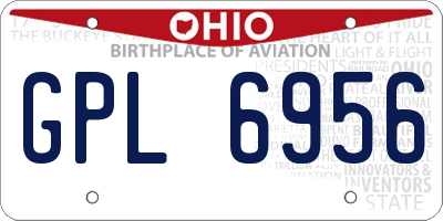 OH license plate GPL6956