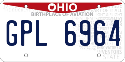 OH license plate GPL6964
