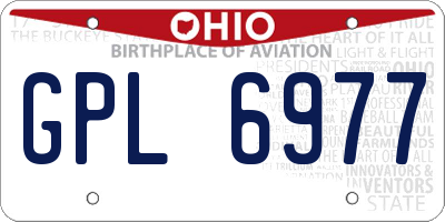 OH license plate GPL6977