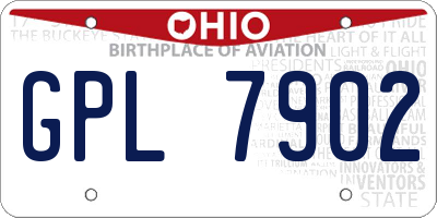 OH license plate GPL7902