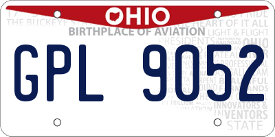 OH license plate GPL9052