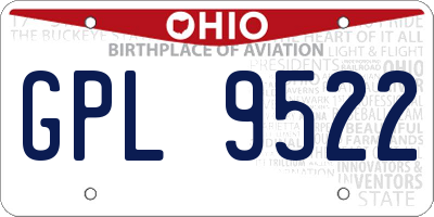 OH license plate GPL9522