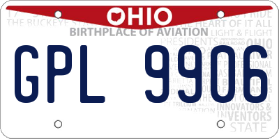 OH license plate GPL9906