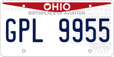 OH license plate GPL9955