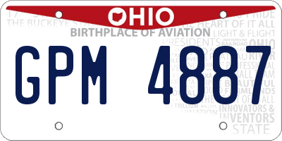 OH license plate GPM4887