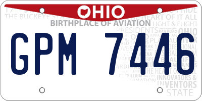 OH license plate GPM7446