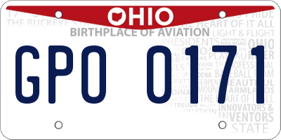 OH license plate GPO0171