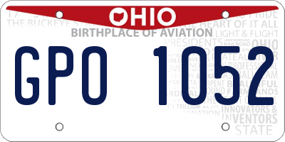 OH license plate GPO1052