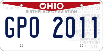 OH license plate GPO2011