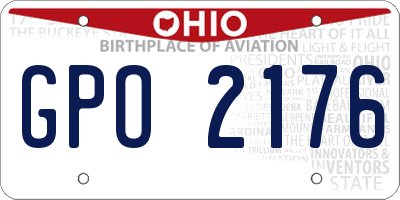 OH license plate GPO2176