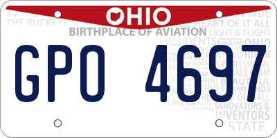 OH license plate GPO4697
